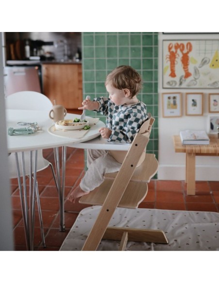 Babero con mangas Dinos 36x40cm Mushie