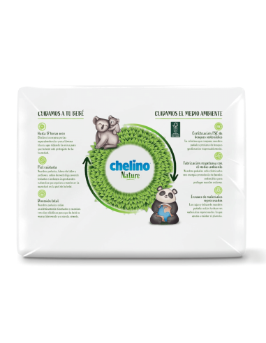 Pack 6 pañales Chelino Nature T5