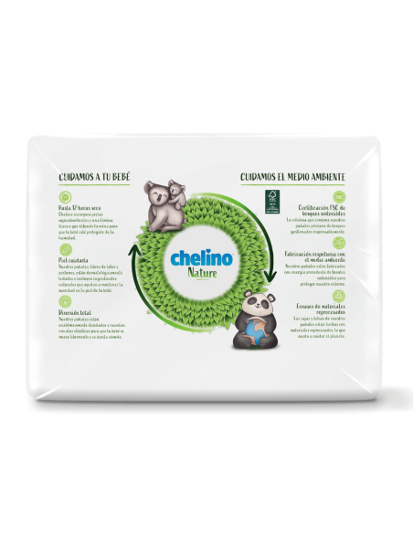 Pack 6 pañales Chelino Nature T5