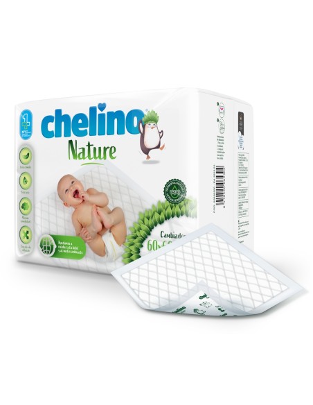 Cambiadores desechables Chelino Nature 60x60 cm 25 uds