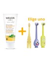 Pack Mis primeros dientes. Cepillo Dr. Brown’s + Gel Dentífrico Weleda