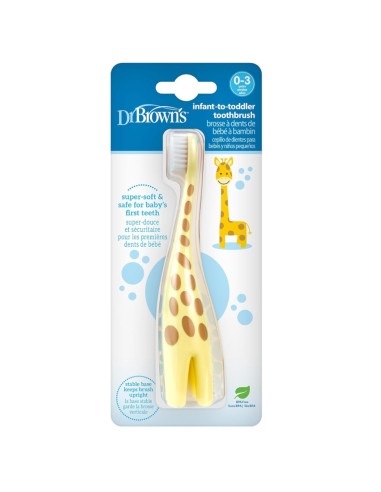 Pack Mis primeros dientes. Cepillo Dr. Brown’s + Gel Dentífrico Weleda