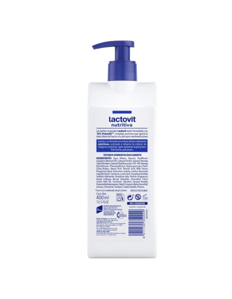 Pack Lactovit nutritivo: Leche corporal+ gel de baño