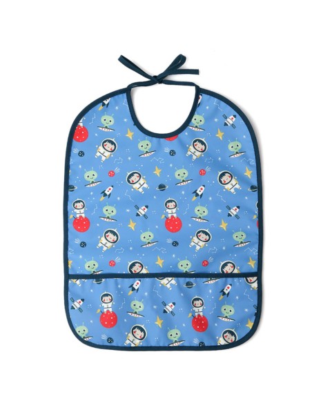 Babero impermeable azul 36x27 cm +4M Kiokids