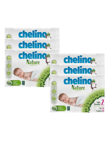 Pack 6 Pañales Chelino Nature Talla 2 | Chelino - Nappy.es
