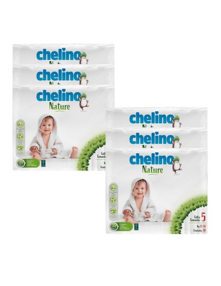 Pack 6 Pañales Chelino Nature Talla 5 | Chelino - Nappy.es