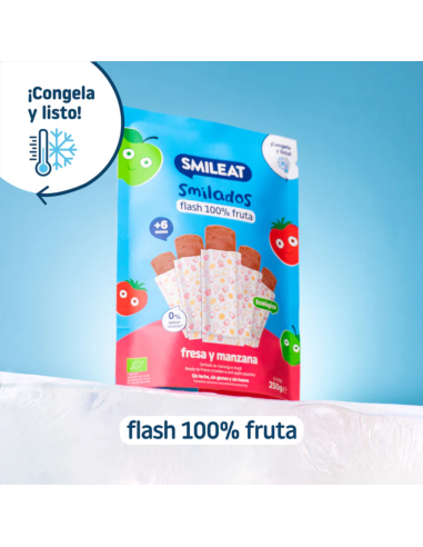 Smilado fresa y manzana 250g. (5 uds) +6M. | Smileat - Nappy.es