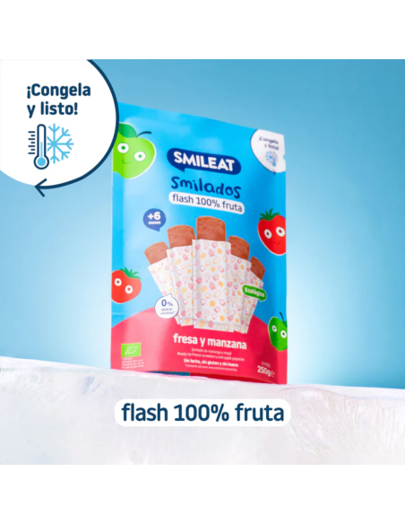 Smilado fresa y manzana 250g. (5 uds) +6M. | Smileat - Nappy.es