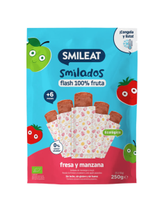 Smilado fresa y manzana 250g. (5 uds) +6M. | Smileat - Nappy.es