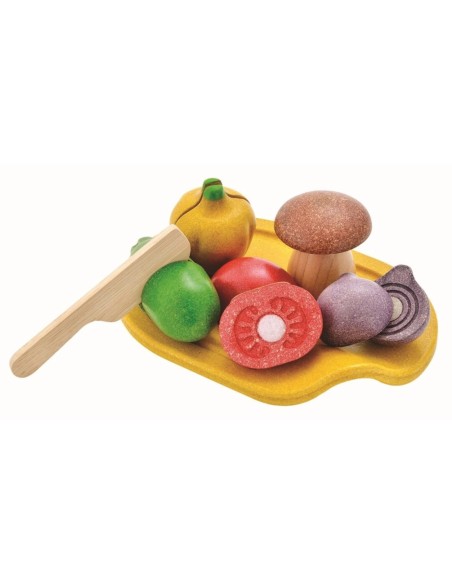 Bandeja de verduras madera +18M. PlanToys