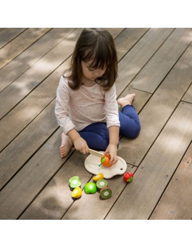 Surtido de frutas madera +18M. Plantoys