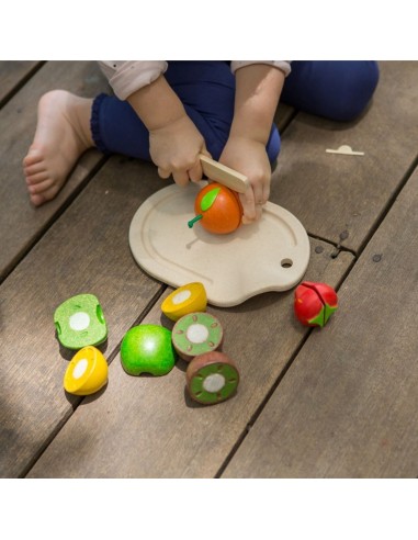 Surtido de frutas madera +18M. Plantoys