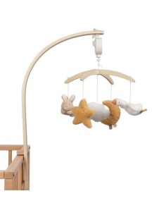 Móvil musical de madera Newborn Naturals FSC. Little Dutch 2