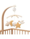 Móvil musical de madera Newborn Naturals FSC. Little Dutch