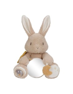 Conejo de actividades Little Dutch Newborn Naturals con espejo y mordedor