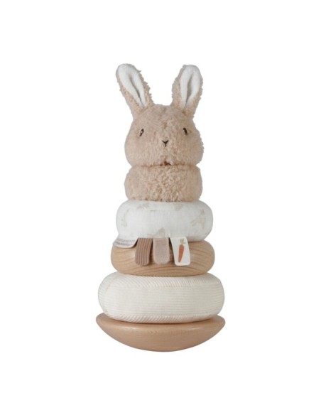 Anillos apilables blanditos Little Dutch Ba Bunny FSC para bebés