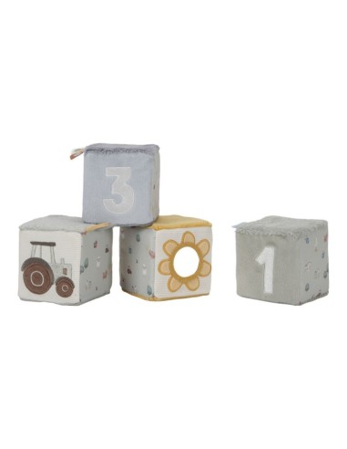 Detalle de cubos blanditos Little Dutch con texturas y espejito