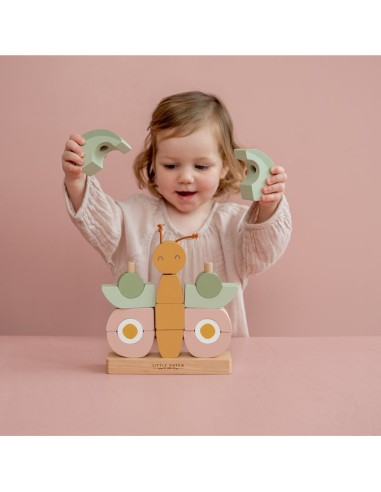 Detalle de piezas encajables de mariposa Little Dutch FSC