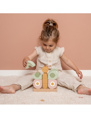 Juego educativo de encaje mariposa Little Dutch FSC para motricidad