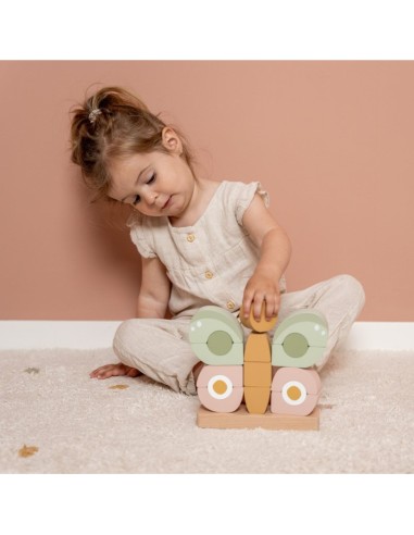 Alas encajables de madera Little Dutch FSC con formas de colores