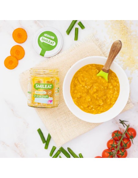 Tarrito CA-CHI-TOS de arroz con pavo y verduras 230g +10 M. Smileat