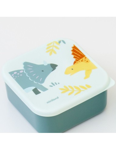 Cajitas para almuerzo sanckbox-3 Jurassic +6M. Miniland
