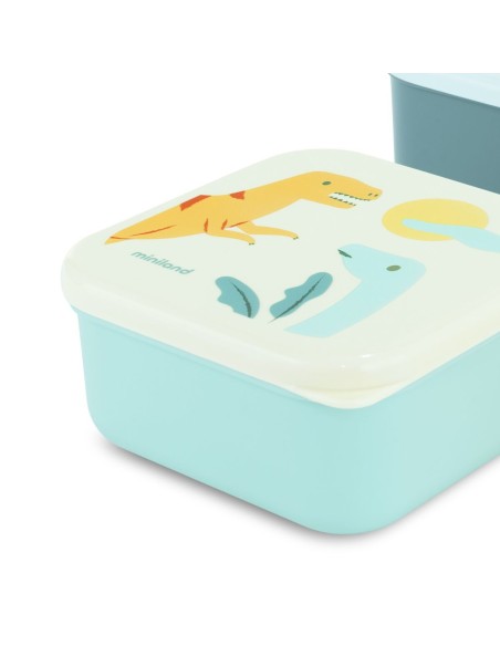 Cajitas para almuerzo sanckbox-3 Jurassic +6M. Miniland