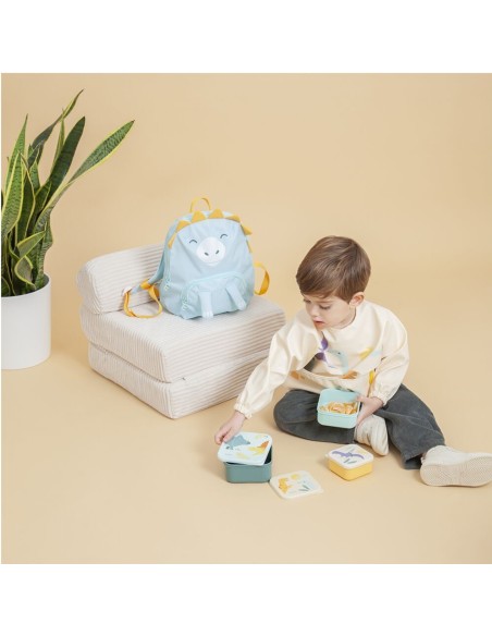 Cajitas para almuerzo sanckbox-3 Jurassic +6M. Miniland