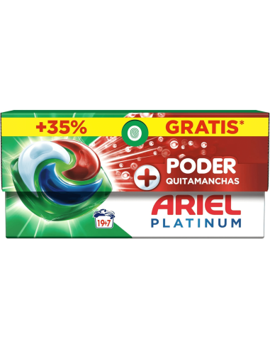 Pods Extra Poder 19 + 7 uds detergente  3 en 1 | Ariel - Nappy.es