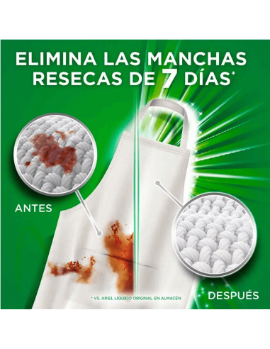 Líquido Extra Poder 23 + 7 lavados detergente quitamanchas | Ariel - Nappy.es