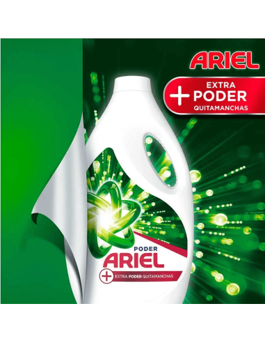 Líquido Extra Poder 23 + 7 lavados detergente quitamanchas | Ariel - Nappy.es
