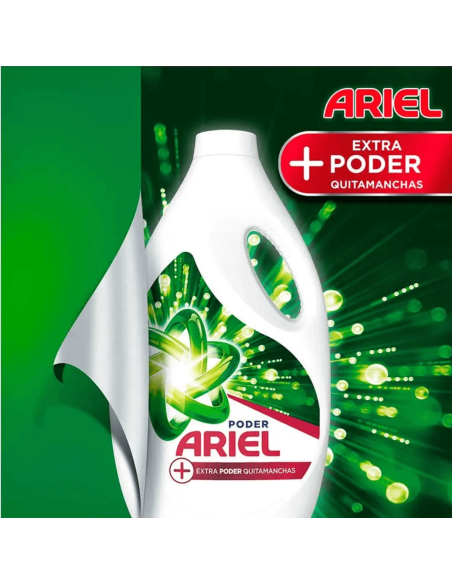 Líquido Extra Poder 23 + 7 lavados detergente quitamanchas | Ariel - Nappy.es