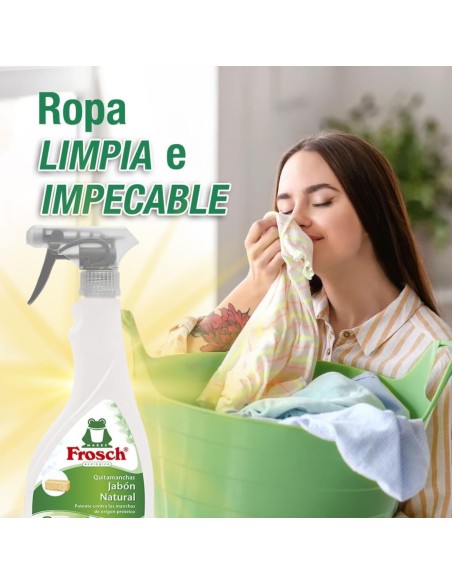quitamanchas-jabon-natural-500ml-frosch-5.jpg – Ambientación natural y sostenible del producto.