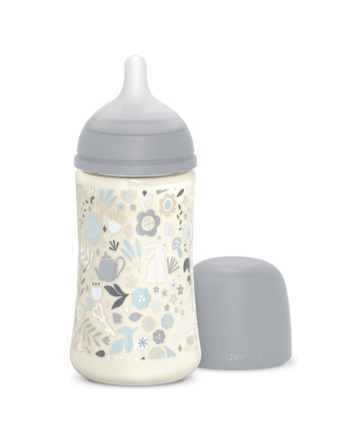 biberon-poliamida-wonderland-270ml-suavinex-1.jpg – Vista frontal del biberón Suavinex Wonderland 270 ml.