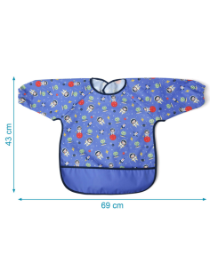 babero-impermeable-mangas-azul-kiokids 2