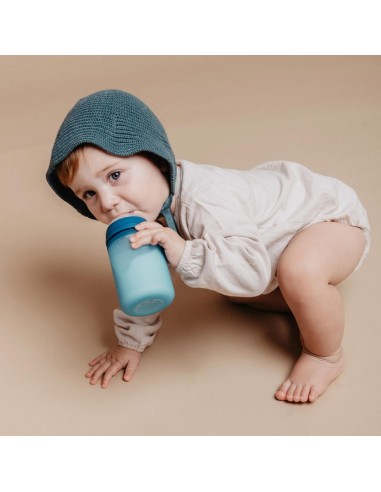 biberon-silicona-240ml-suavinex-2.jpg – Vista lateral con tetina SX Pro.