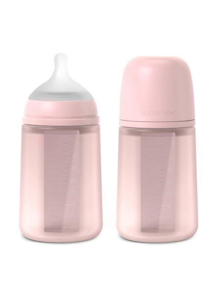 Pack Biberón Anticólicos ZeroZero Suavinex 180 ml con Tetina y Bolsa de Recambio