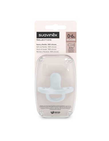 chupete-silicona-anatomica-sxpro-essence-0-6m-suavinex-3.jpg – Detalle de silicona suave y flexible.