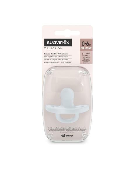 chupete-silicona-anatomica-sxpro-essence-0-6m-suavinex-3.jpg – Detalle de silicona suave y flexible.