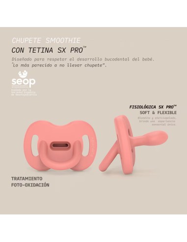 Chupete Suavinex Todo Silicona Essence Beige 0-6M – Tetina Anatómica SX Pro