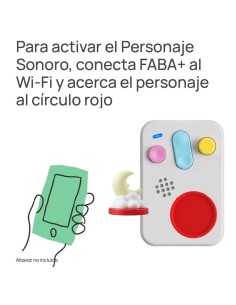 faba-cuentos-beso-buenas-noches-1.jpg – Vista frontal del personaje sonoro. 2