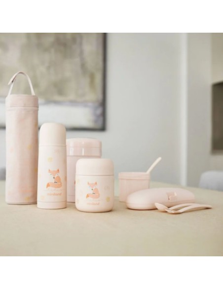 bolsa-isotermica-thermibag-rosa-500ml-miniland-2.jpg – Detalle del interior aislante.