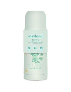 termo-liquidos-verde-350ml-miniland-1.jpg – Vista frontal del termo verde. 2
