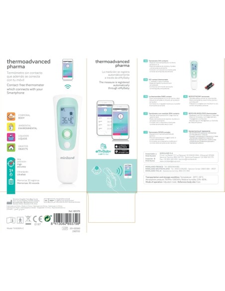 termometro-sin-contacto-thermo-advanced-pharma-miniland-6.jpg – Uso para medir temperatura de objetos.