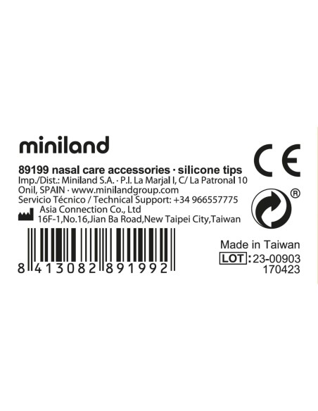 recambios-puntas-anillos-nasal-care-aspirador-electrico-nasal-miniland-2.jpg – Detalle de las puntas de silicona médica.
