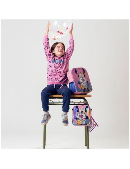 Mochila Infantil 3D Confetti Minnie Mouse Disney