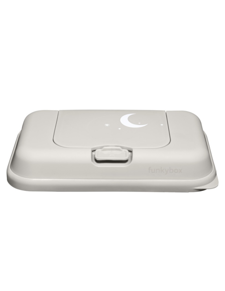 Caja viaje toallitas beige lunita Funkybox