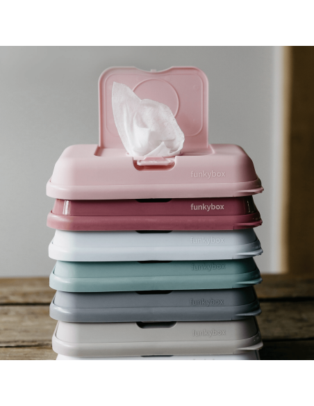 Caja viaje toallitas beige lunita Funkybox
