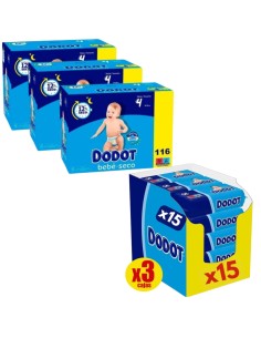 Pack Dodot talla 4 bebe seco - Nappy.es
