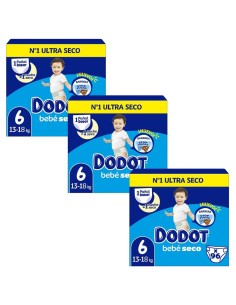 Pack Dodot 3 cajas Talla 6 Bebé‑Seco 288 uds – Protección 12 h 2